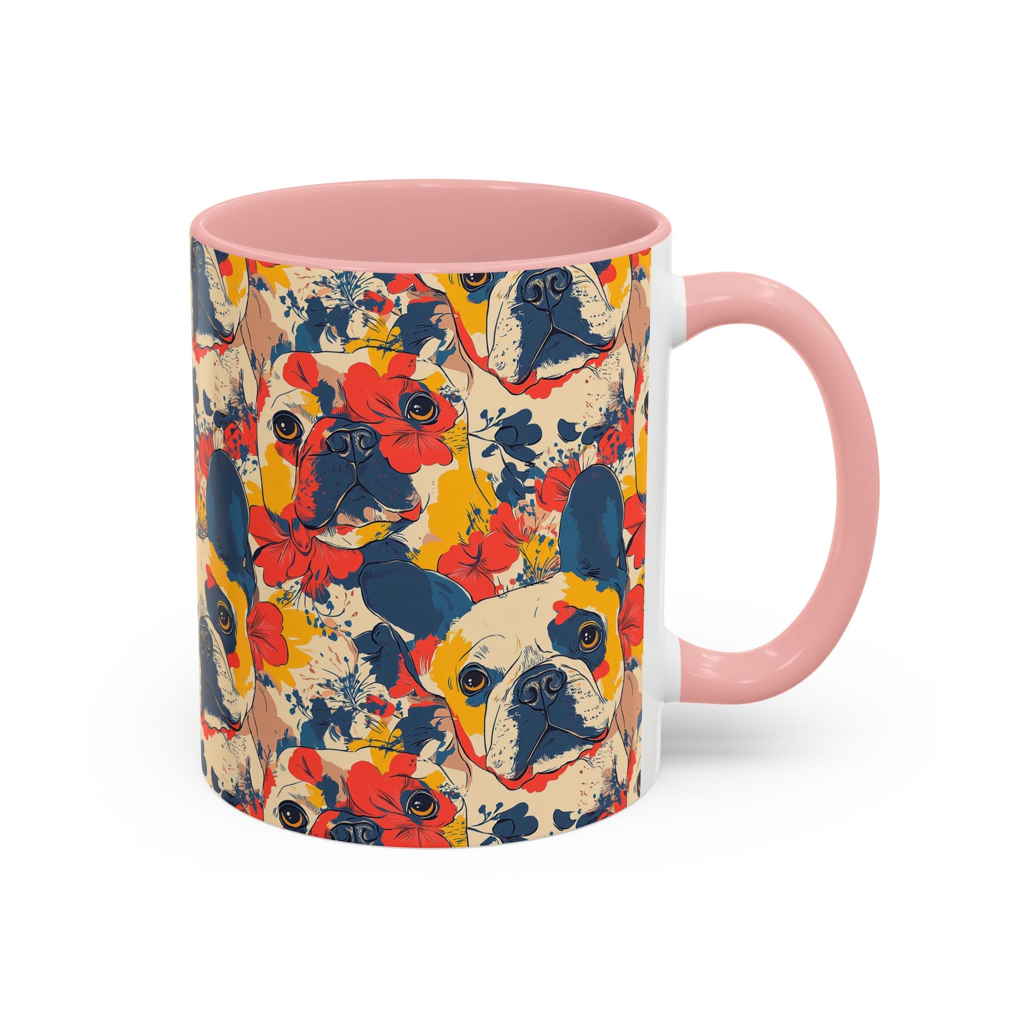 Bloom Pup Frenchietastic Splatter Accent Coffee Mug