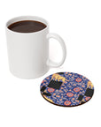 Bloomtastic Lab Petal Parade Cork Back Coaster