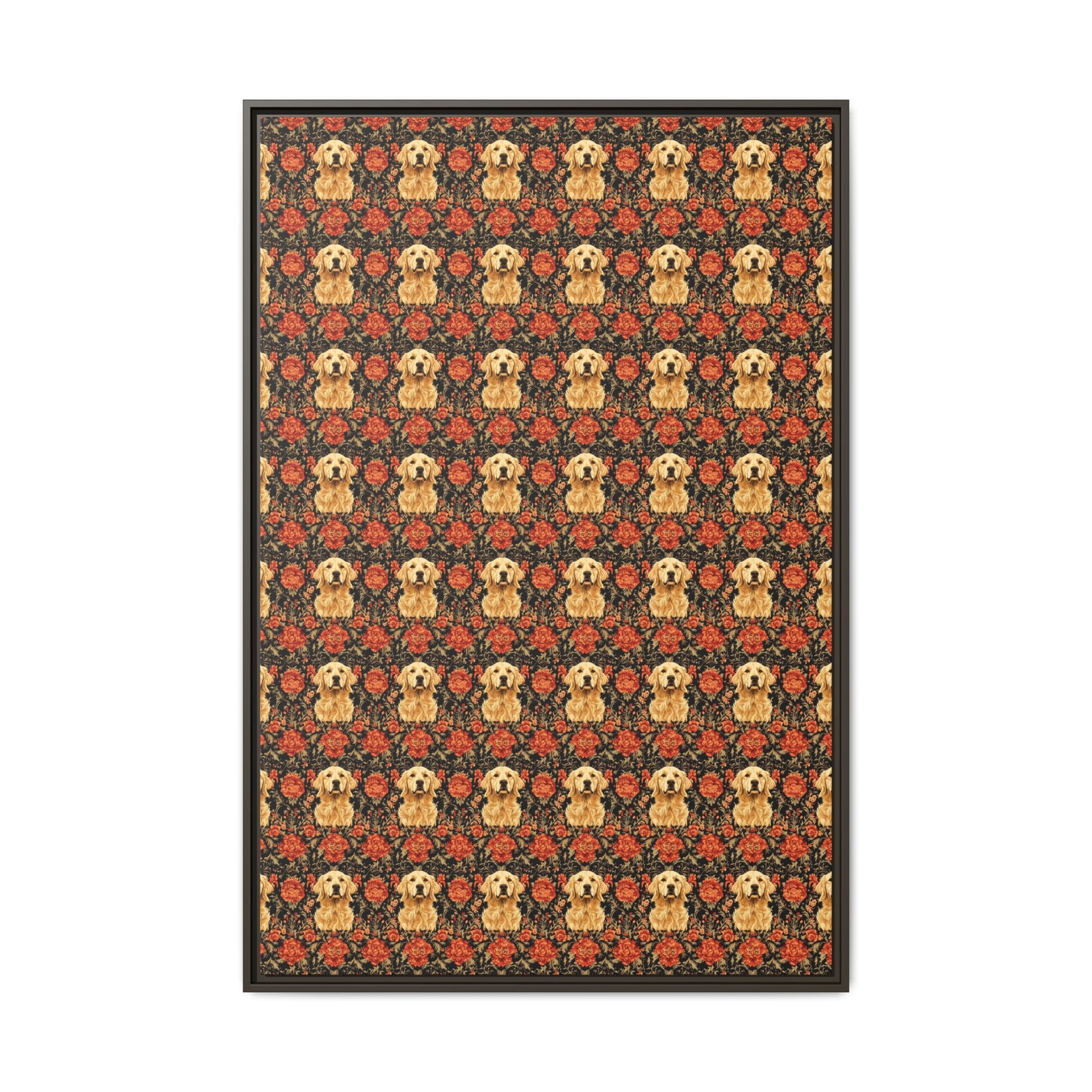 Golden Pawsatronic Tapestry Matte Canvas, Framed