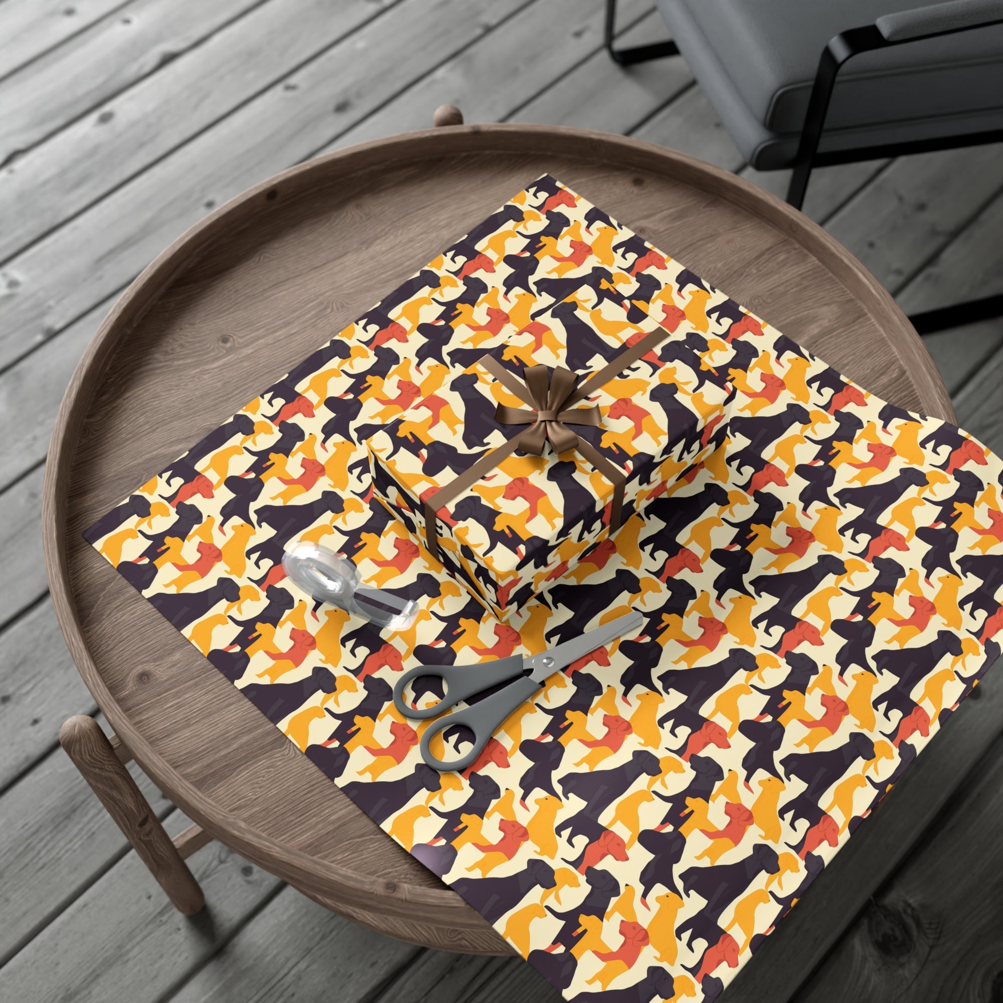 Modern Charm Labrador Chic Gift Wrap Papers