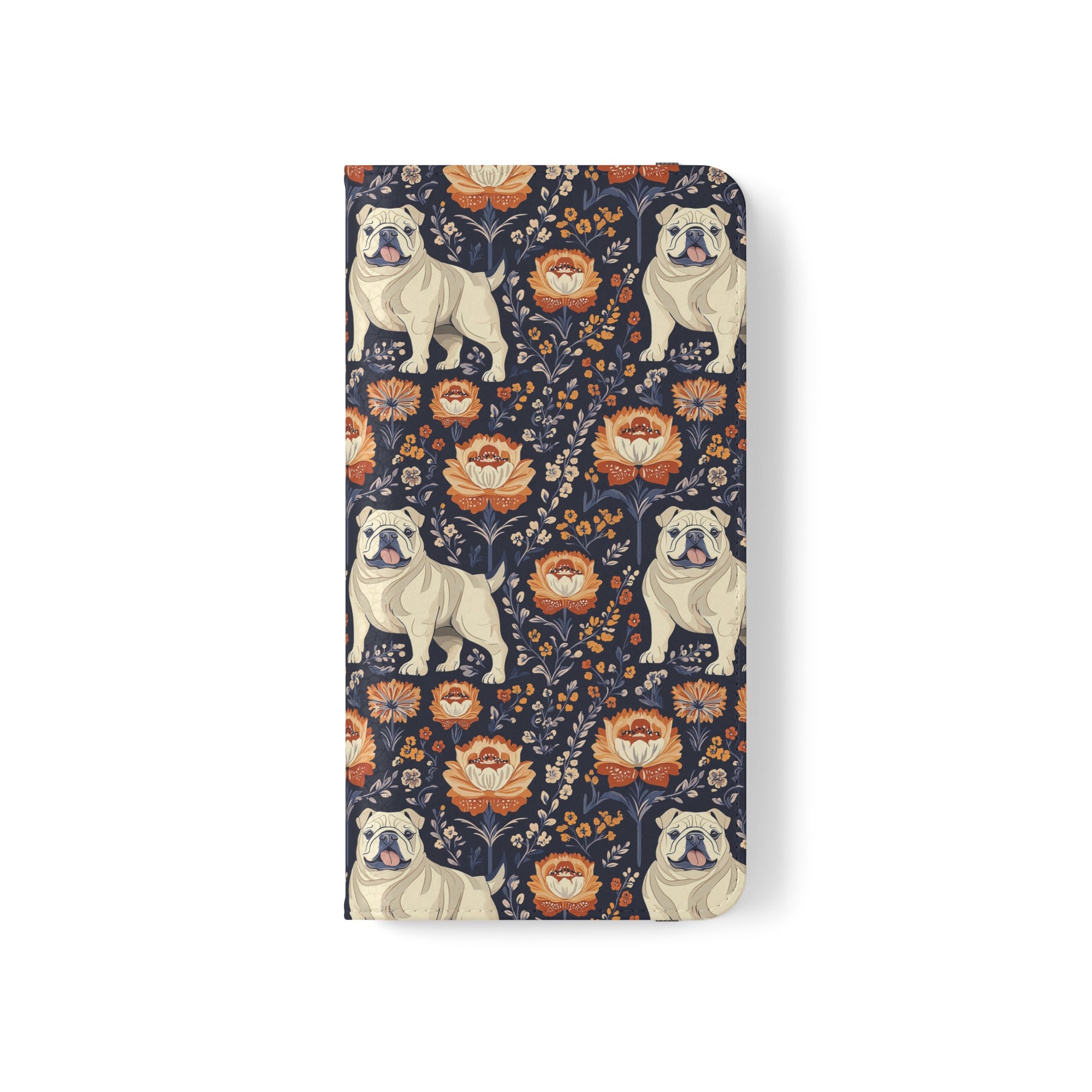 Bulldog Blossom Bonanza Flip Cases