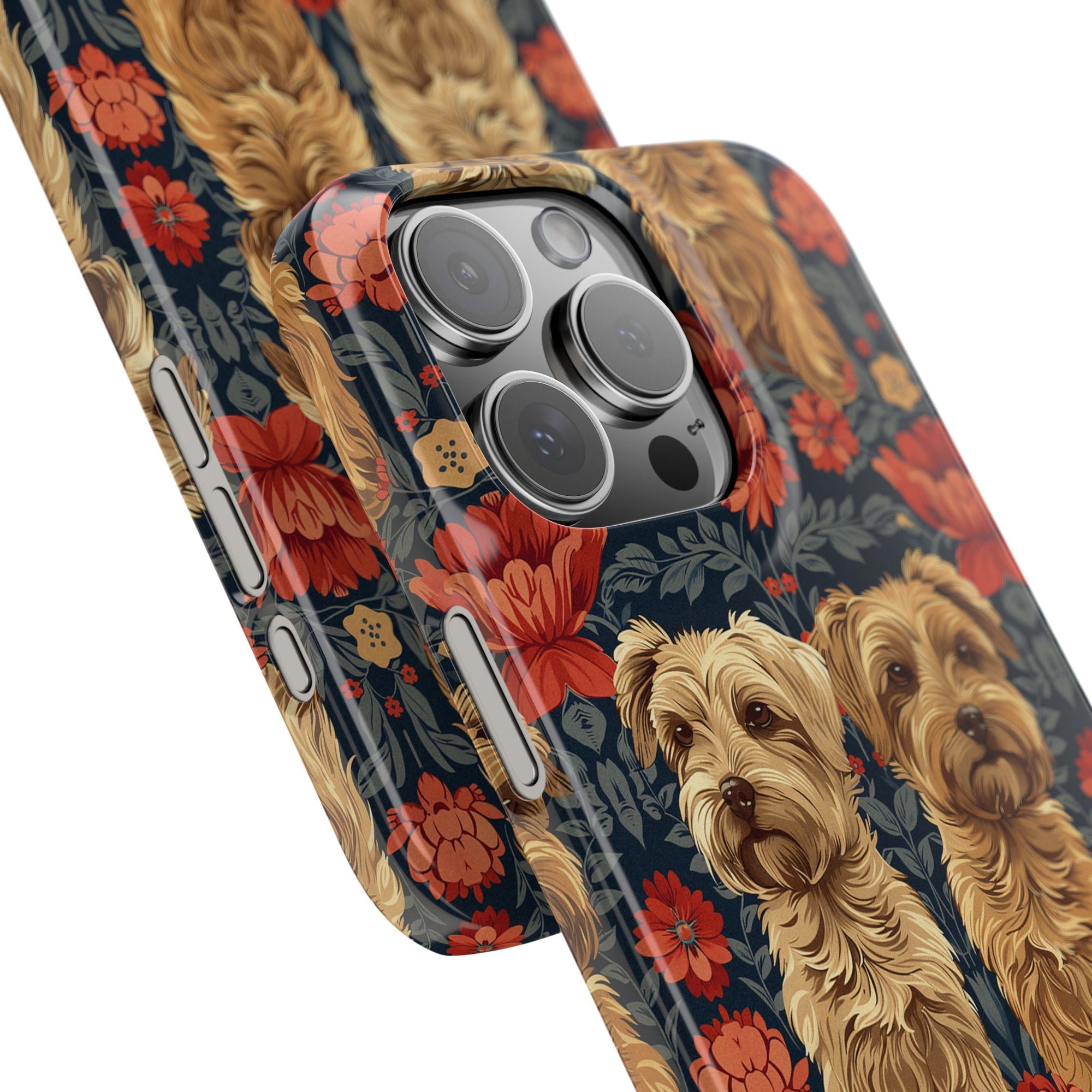 Yorkie Charm Twins Slim Phone Cases