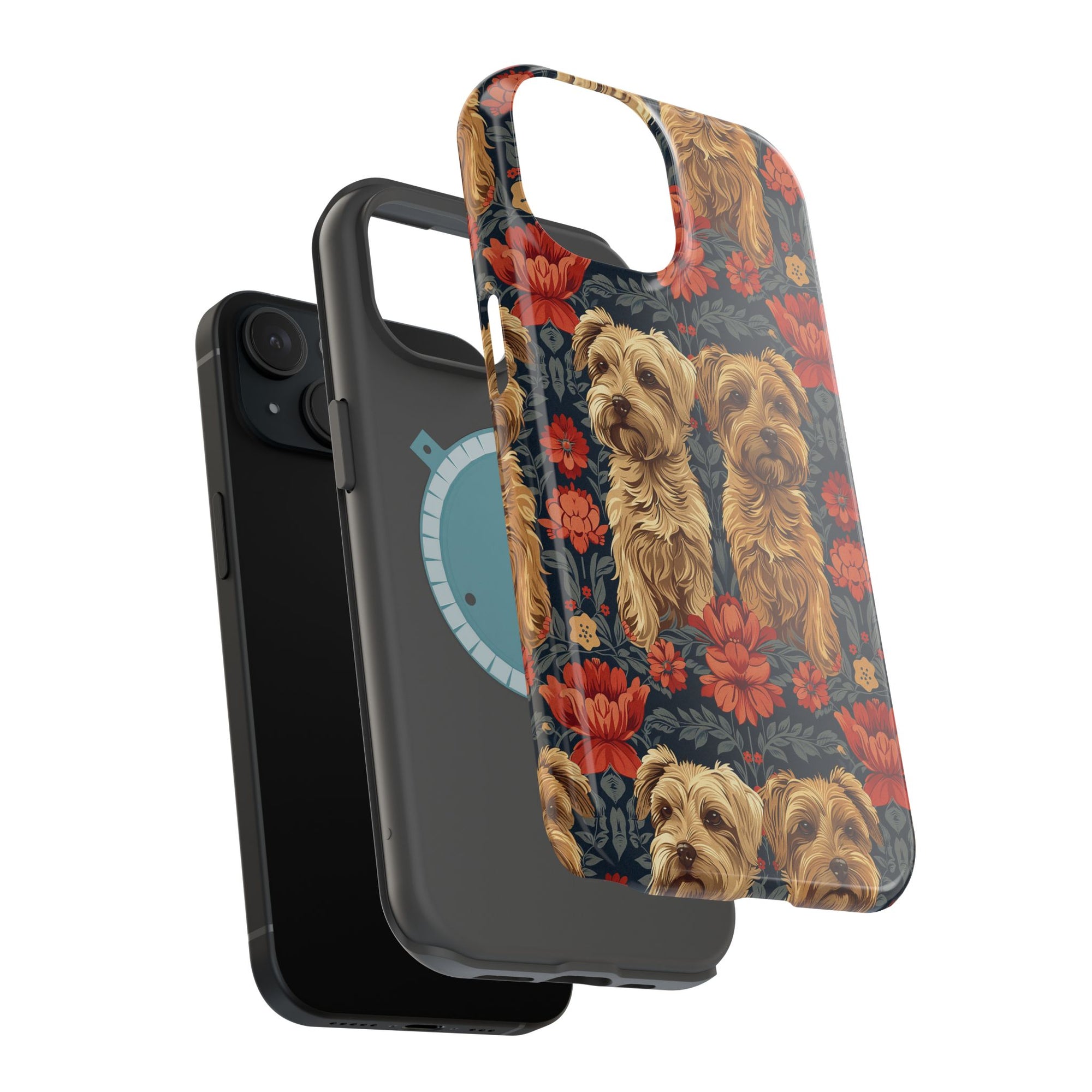 Yorkie Charm Twins Magnetic Tough Cases