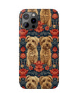 Yorkie Charm Twins Slim Phone Cases