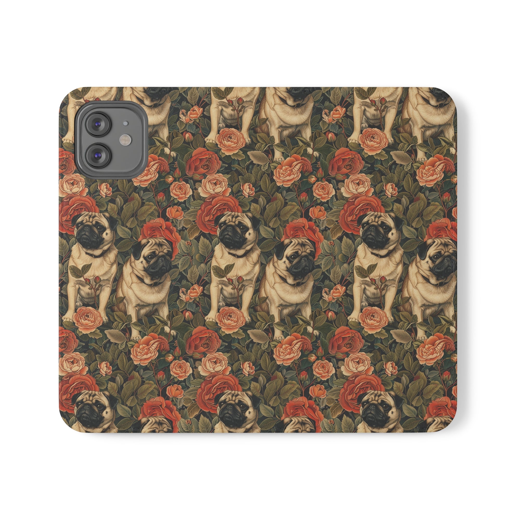 Blooming Pug Paradise Flip Cases