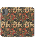 Blooming Pug Paradise Flip Cases