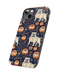 Bulldog Blossom Bonanza Slim Phone Cases