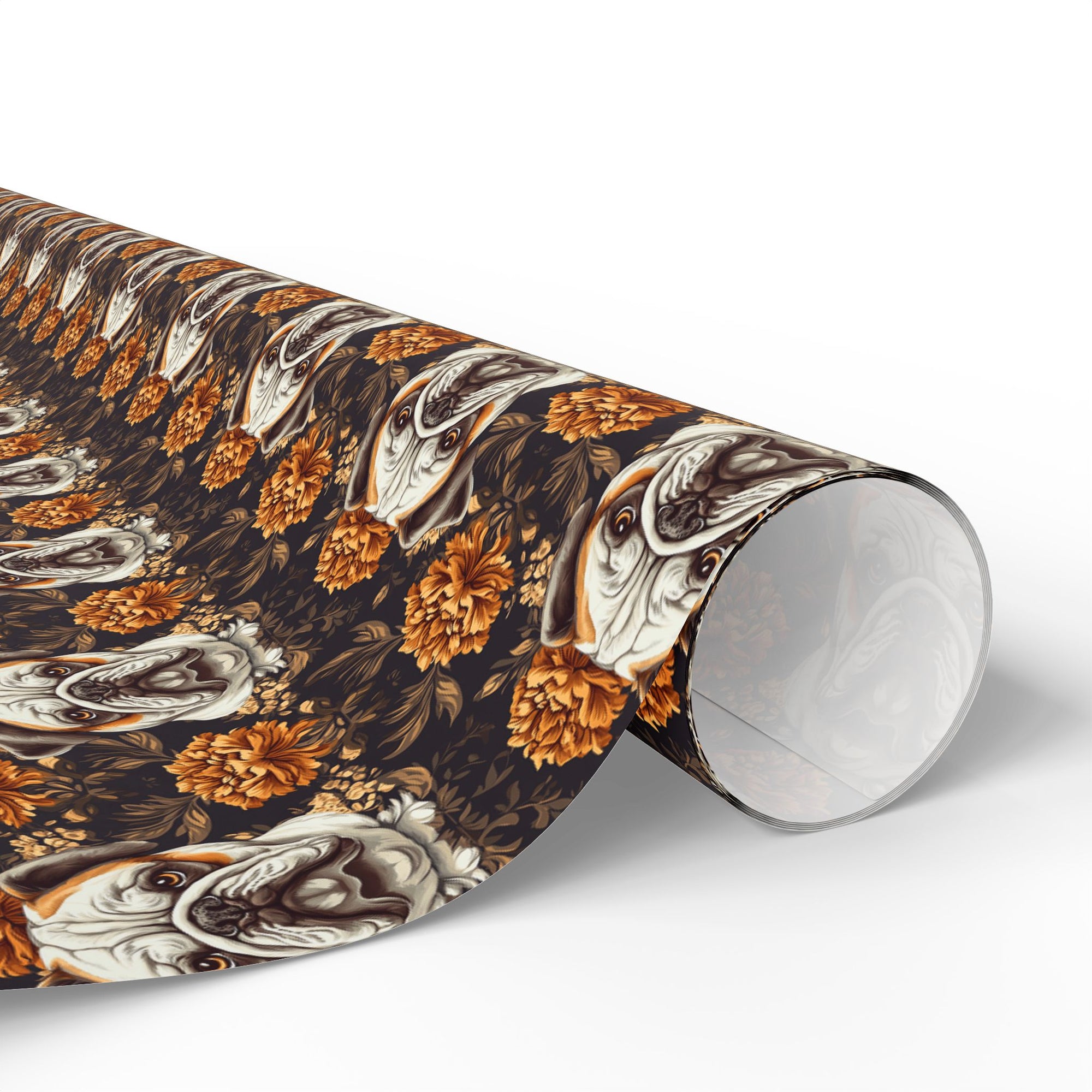 Bloomingly Bulldogistic Bouquet Wrapping Paper