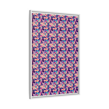 Dazzling Bulldog Chic Matte Canvas, Framed