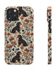 Blossoming Dachshunds Delight Slim Phone Cases