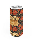 Golden Pawsatronic Tapestry Slim Can Cooler