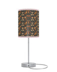 Dazzling Dachsund Blossoms & Foliage Lamp on a Stand