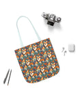 Corgi Carnival Couture Canvas Tote Bag