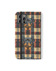 Pawsome Rottweiler Royalty Plaid Flip Cases