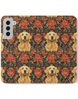 Golden Pawsatronic Tapestry Flip Cases