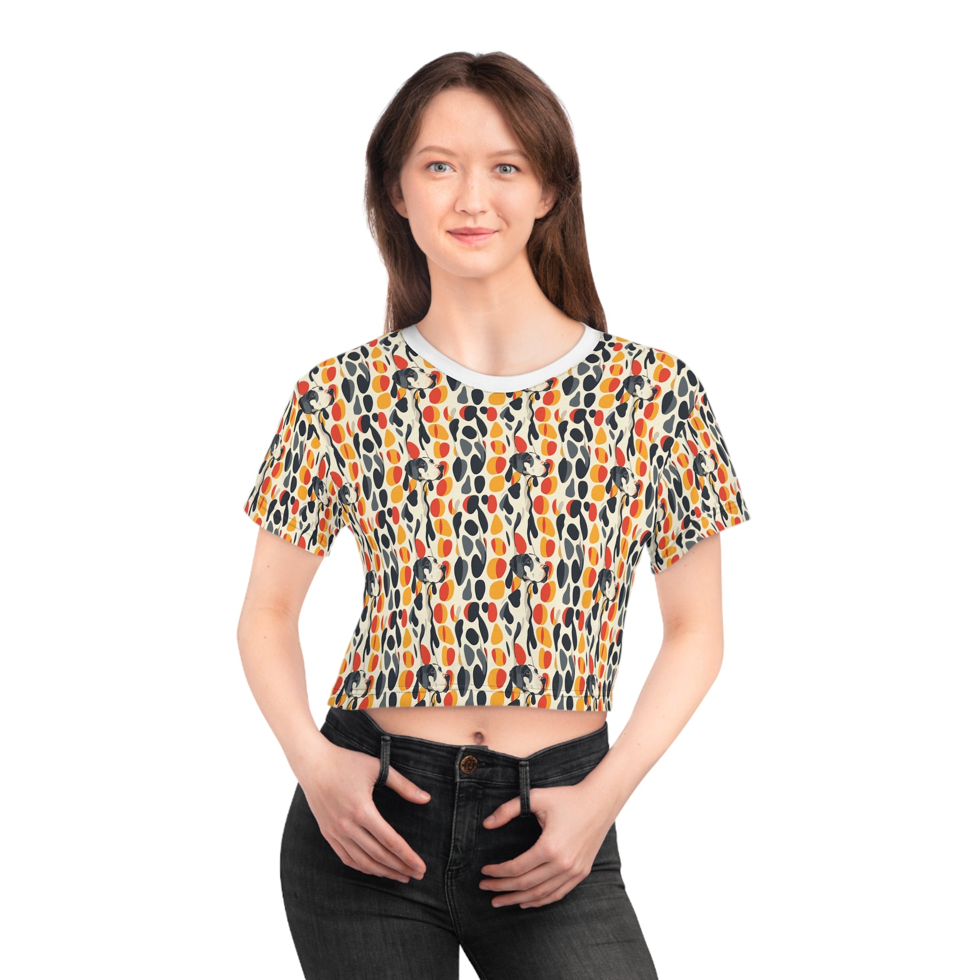 Dazzling Great Dane Dreamscape Crop Tee