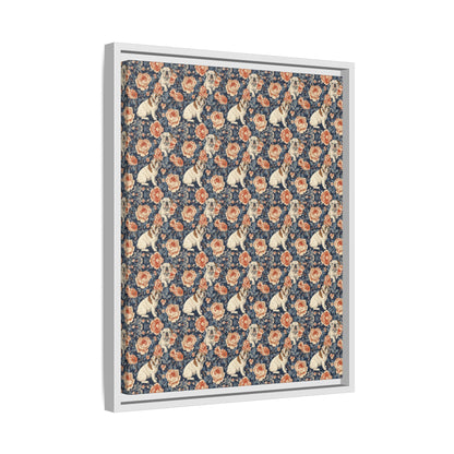 Blooming Bulldog Beauty Matte Canvas, Framed