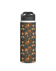 Dazzling Dachsund Blossoms & Foliage Stainless Steel Water Bottle