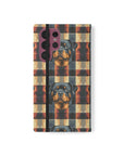 Pawsome Rottweiler Royalty Plaid Flip Cases