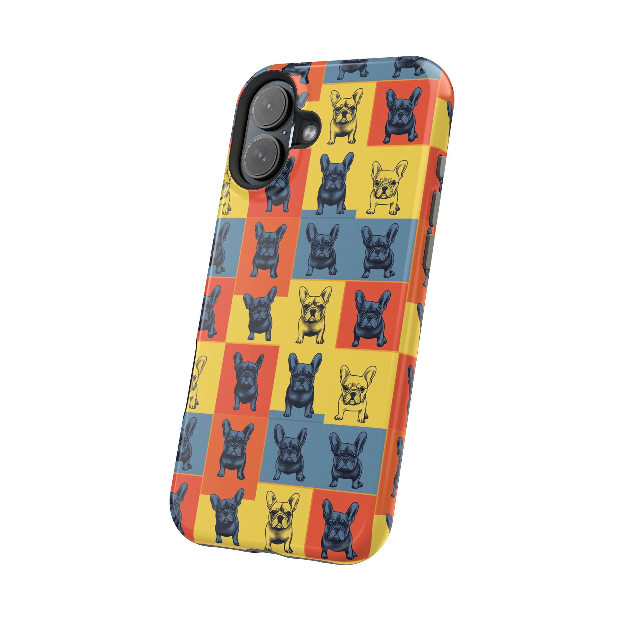 Frenchie Pop Art Pawfection Grid Magnetic Tough Cases