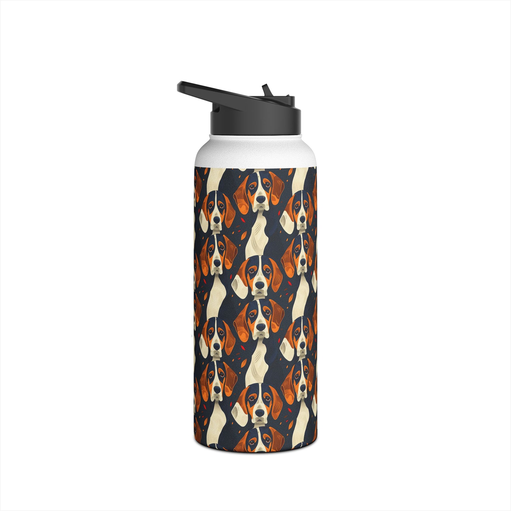 Beagle Glimmer Gaze Glamour Stainless Steel Water Bottle