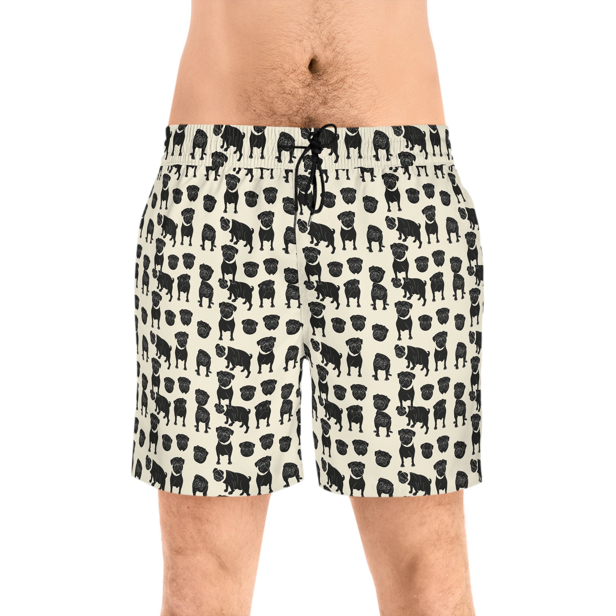 Puggie Pout Perfection Men&#39;s Mid-Length Swim Shorts