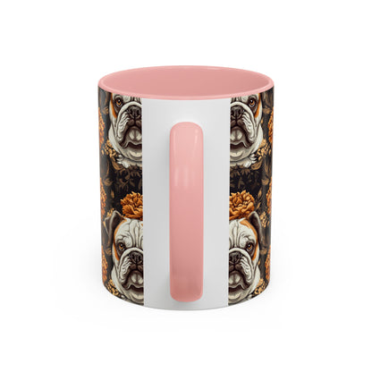 Bloomingly Bulldogistic Bouquet Accent Coffee Mug