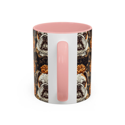 Bloomingly Bulldogistic Bouquet Accent Coffee Mug