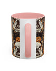 Bloomingly Bulldogistic Bouquet Accent Coffee Mug