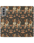 Beagle Blossom Bonanza Flip Cases