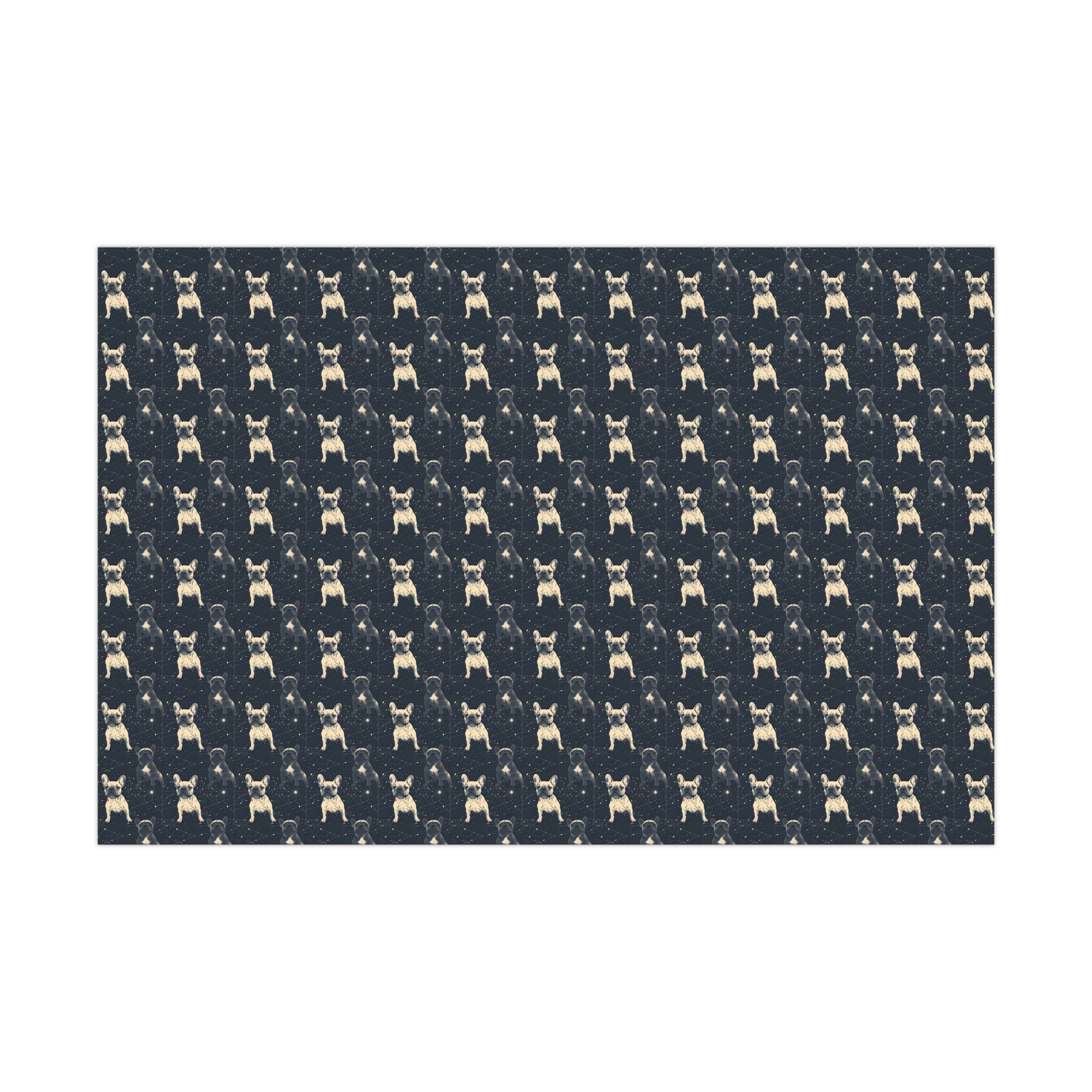 Frenchie Celestial Soar Gift Wrap Papers