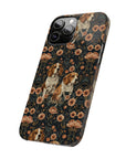 Beagle Blossom Bonanza Slim Phone Cases