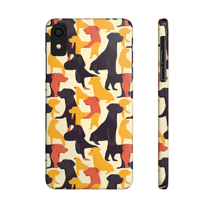 Modern Charm Labrador Chic Slim Phone Cases