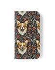 Floofy Corgi Blossom Blast Flip Cases