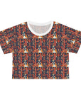 Boxer Blossom Tapestry Delight Crop Tee