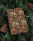 Blooming Pug Paradise Gift Wrap Papers