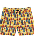 Dane-tastic Marvelous Mutt Mode Men's Mid-Length Swim Shorts