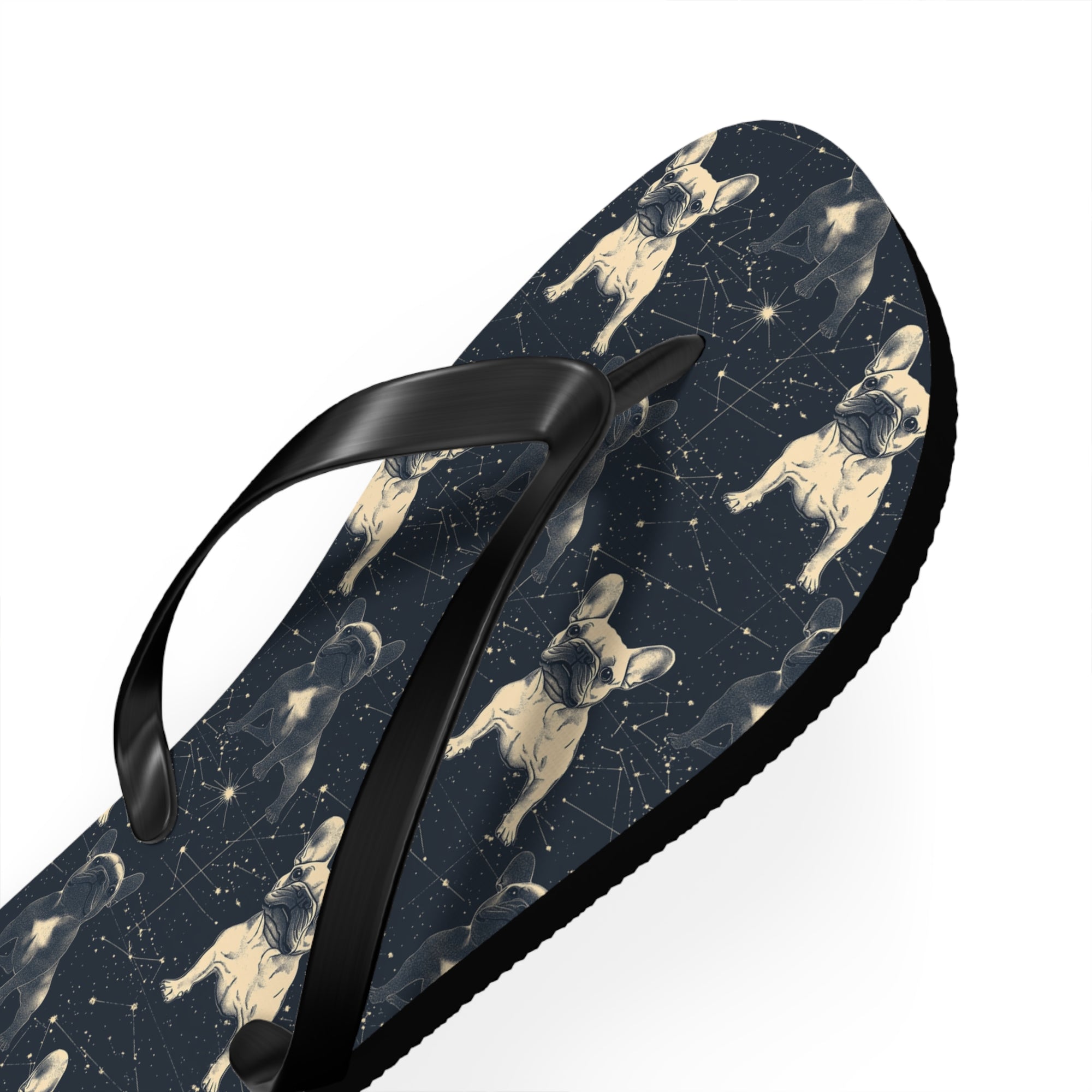 Frenchie Celestial Soar Flip Flops