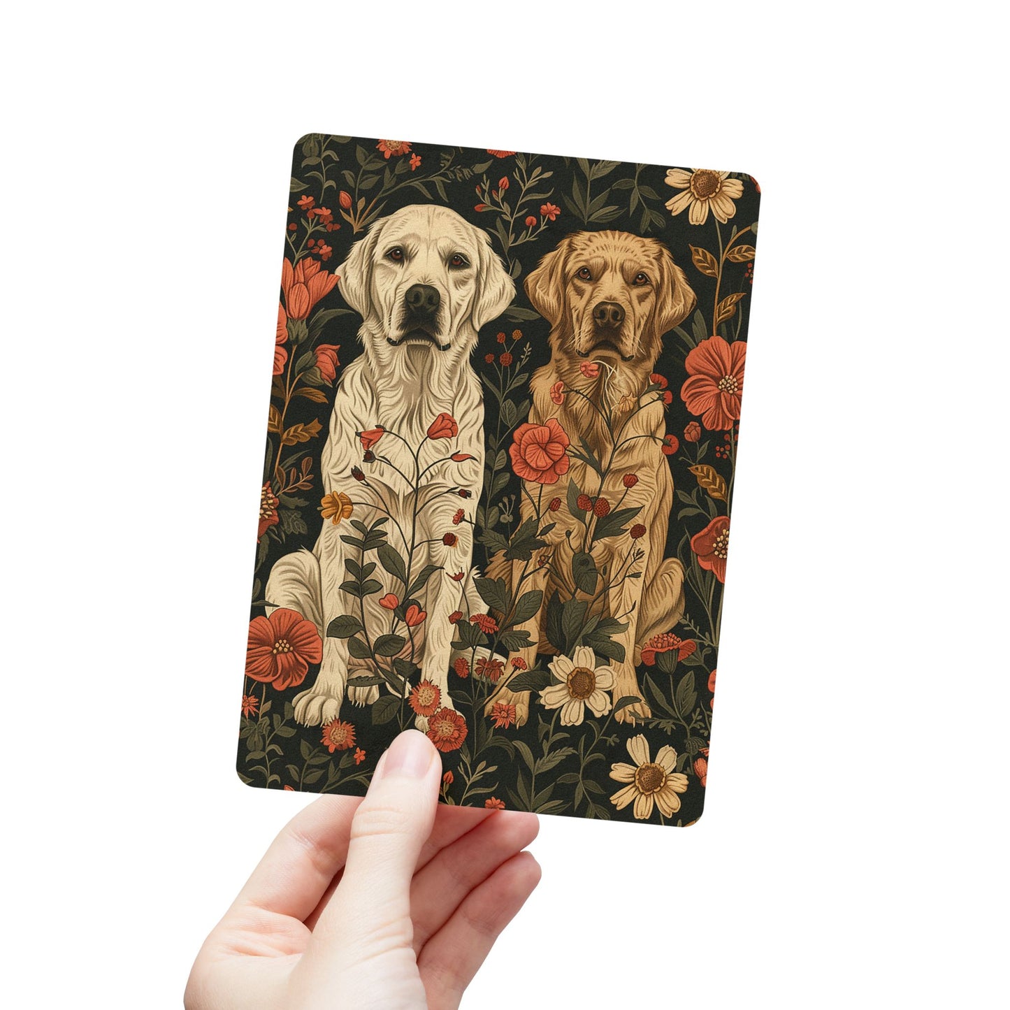 Blossoming Labradors Bouquet Postcards