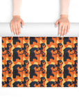 Rottweiler Chic Pawsitivity Foam Yoga Mat