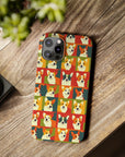 Corgi Chic Popart Pup Slim Phone Cases