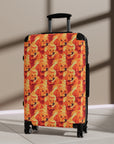 Golden Glamour Paws Suitcase