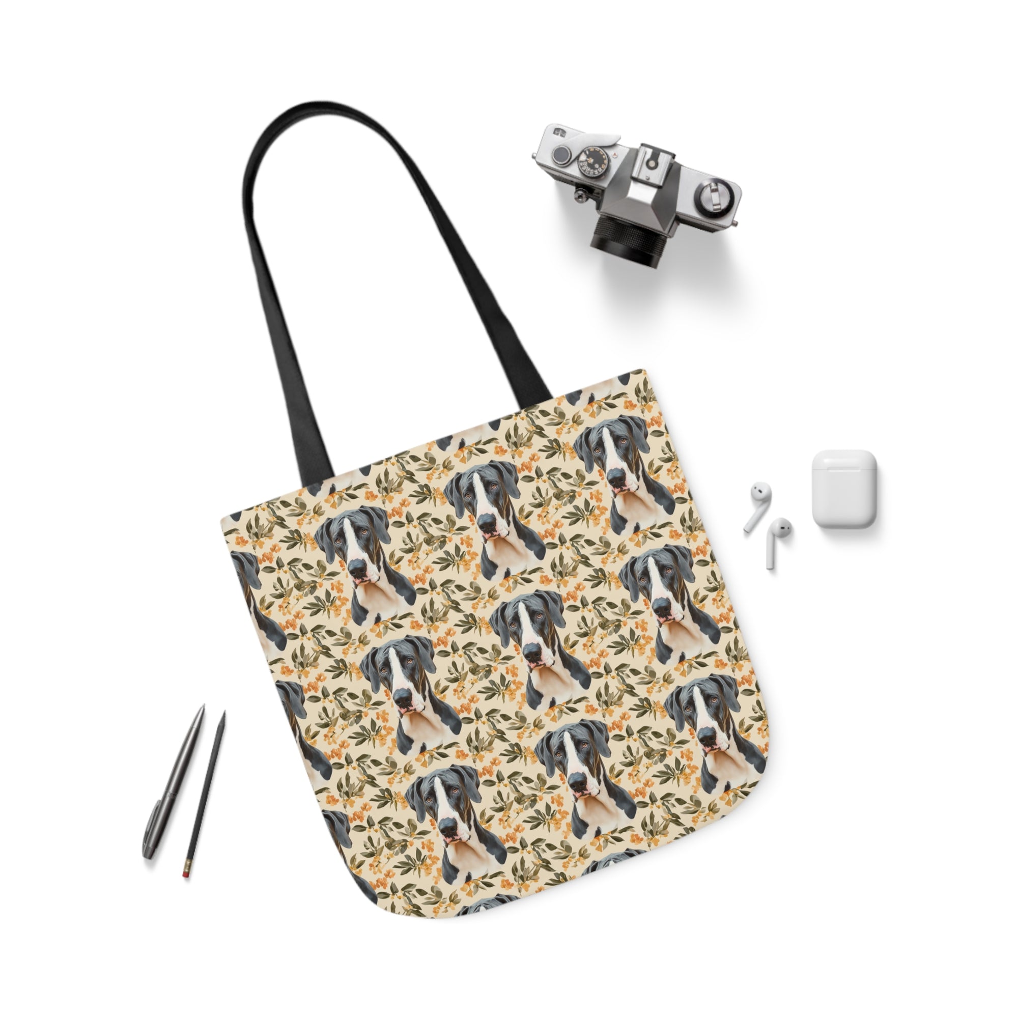 Majestic Great Dane Meadow Canvas Tote Bag