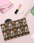 Bloomingly Bulldogistic Bouquet Clutch Bag