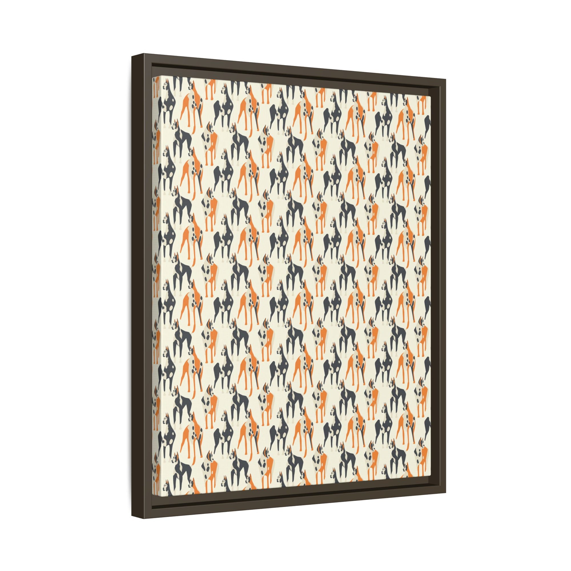 Dashing Dane Divinity Matte Canvas, Framed