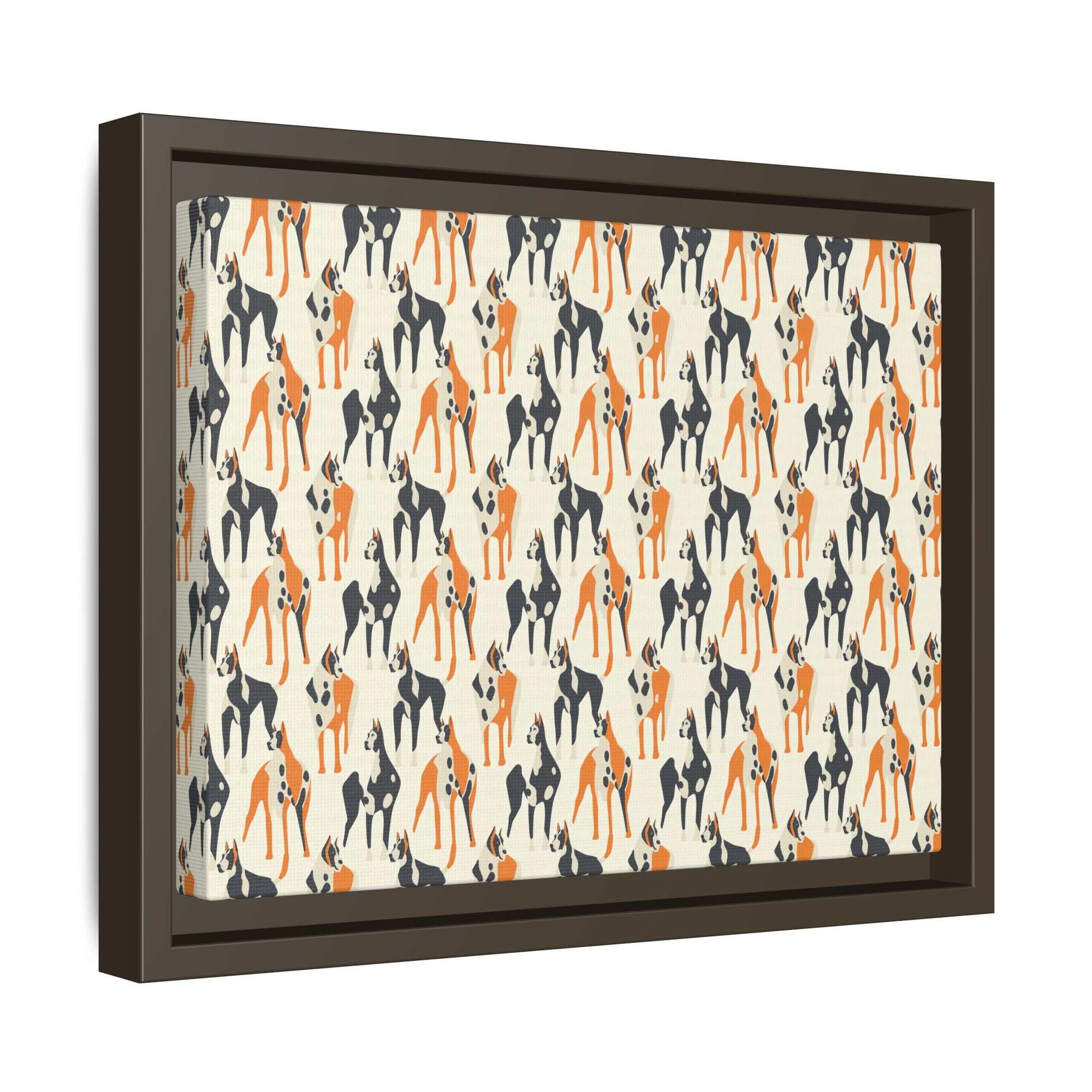 Dashing Dane Divinity Matte Canvas, Framed