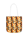 Golden Woof Abstract Glamour Canvas Tote Bag