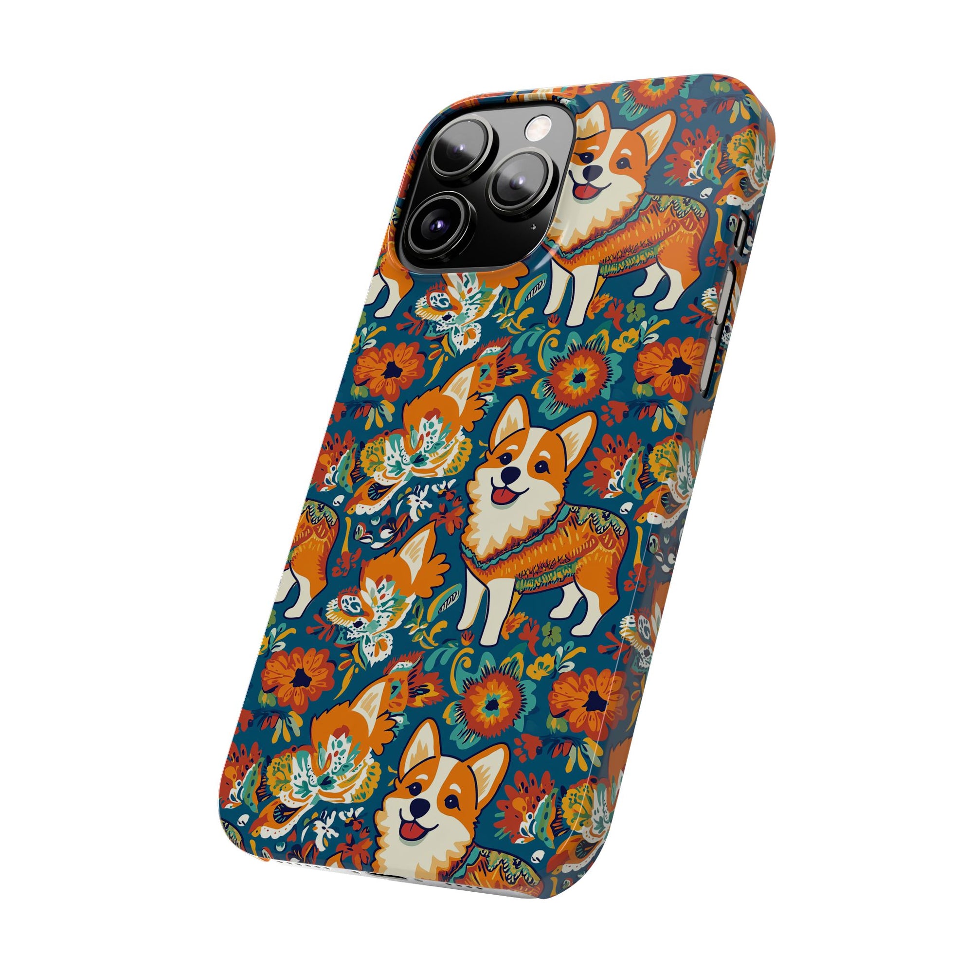 Corgi Carnival Couture Slim Phone Cases