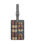 Pawsome Rottweiler Royalty Plaid Luggage Tag