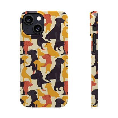 Modern Charm Labrador Chic Slim Phone Cases